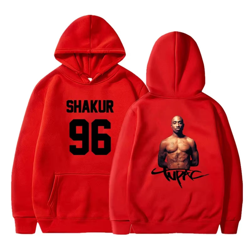 Gangsta Rap 2Pac Hoodie Men Fashion Coat Casual Hoodies Kids Hip Hop Gangsta 2Pac Tupac Shakur Hoodie Sweatshirt Women Oversized