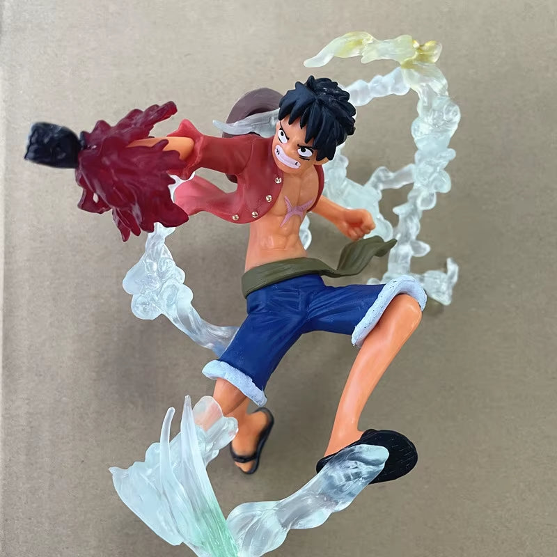 One Piece Anime Monkey·D·Luffy Roronoa Ace Pvc Action Model Collection Cool Stunt Figure Toy Gift