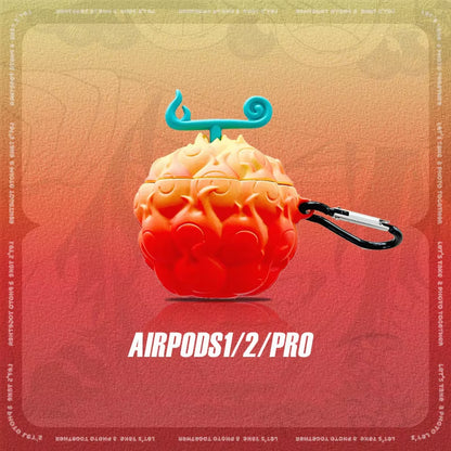 One Piece Devil Fruit Zoro Silicone Earphone Case for Airpods 1 2 3 Pro 3D Anime Wireless Bluetooth Earphone Case