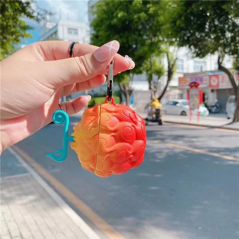 One Piece Devil Fruit Zoro Silicone Earphone Case for Airpods 1 2 3 Pro 3D Anime Wireless Bluetooth Earphone Case