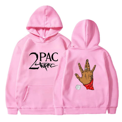 Gangsta Rap 2Pac Hoodie Men Fashion Coat Casual Hoodies Kids Hip Hop Gangsta 2Pac Tupac Shakur Hoodie Sweatshirt Women Oversized