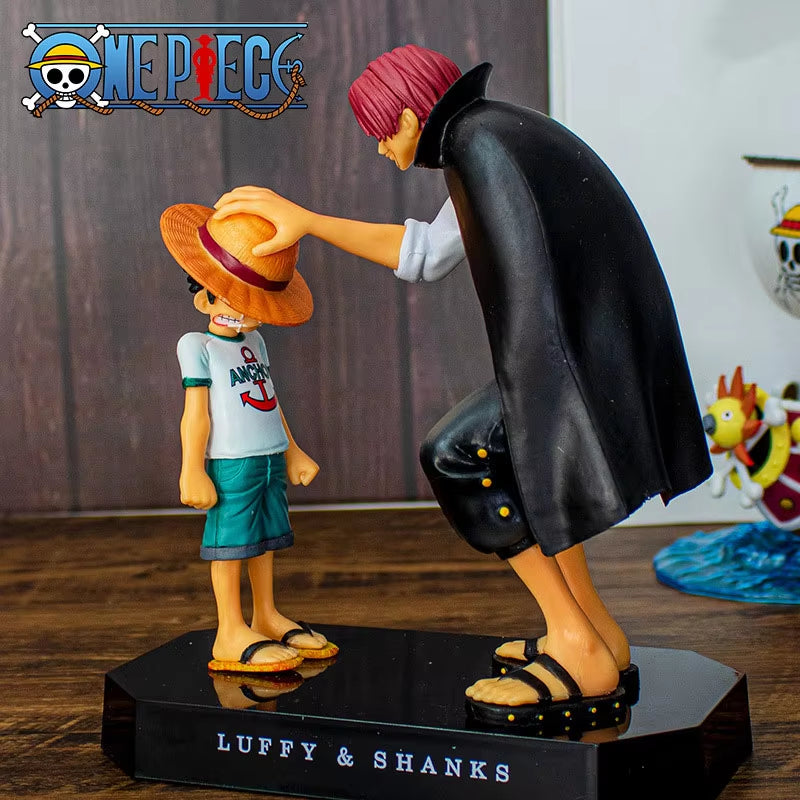 18Cm One Piece Anime Figure Four Emperors Shanks Straw Hat Luffy Action Figure One Piece Sabo Ace Sanji Roronoa Zoro Figurine