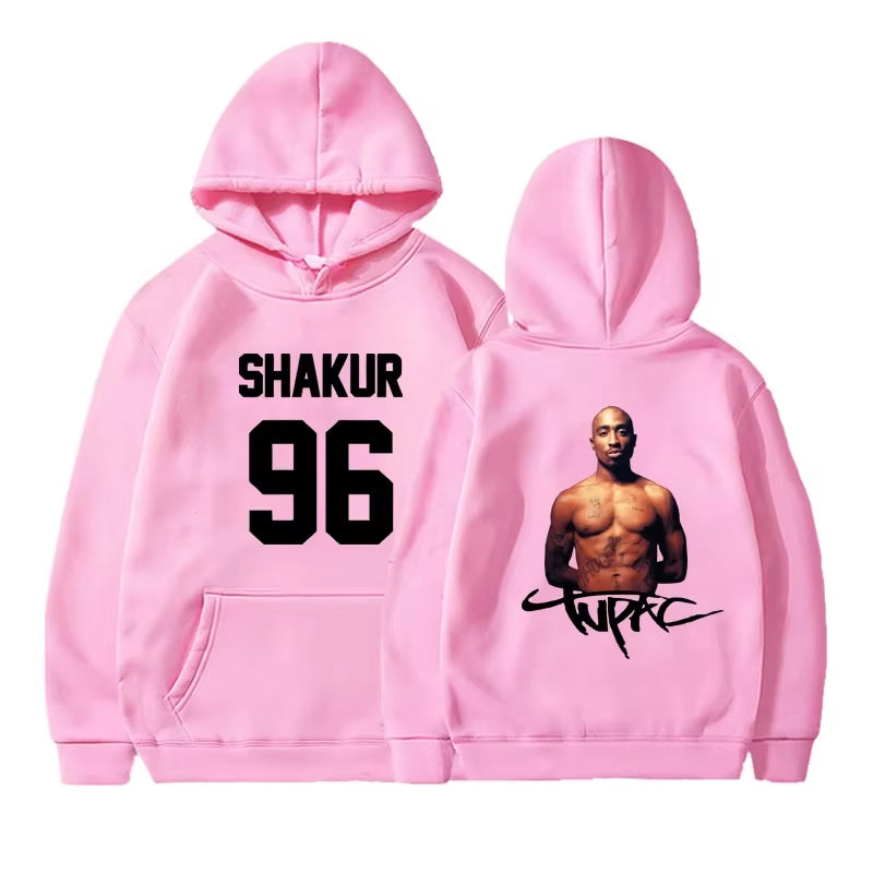 Gangsta Rap 2Pac Hoodie Men Fashion Coat Casual Hoodies Kids Hip Hop Gangsta 2Pac Tupac Shakur Hoodie Sweatshirt Women Oversized