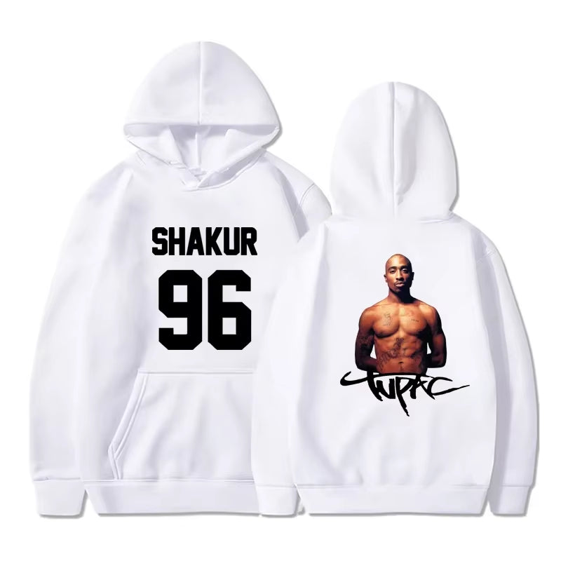 Gangsta Rap 2Pac Hoodie Men Fashion Coat Casual Hoodies Kids Hip Hop Gangsta 2Pac Tupac Shakur Hoodie Sweatshirt Women Oversized