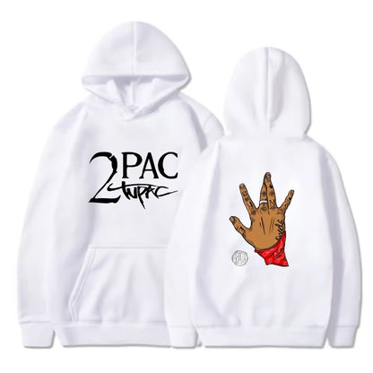 Gangsta Rap 2Pac Hoodie Men Fashion Coat Casual Hoodies Kids Hip Hop Gangsta 2Pac Tupac Shakur Hoodie Sweatshirt Women Oversized