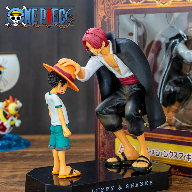 18Cm One Piece Anime Figure Four Emperors Shanks Straw Hat Luffy Action Figure One Piece Sabo Ace Sanji Roronoa Zoro Figurine